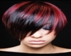 Black&red male hairstyle