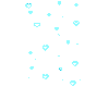 Kawaii blue hearts