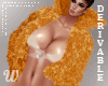 Orange /Gold Fur Coat