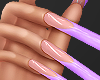 Hot Lilac French Nails