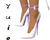 lavender touched shoes