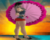 Pink Umbrella 6Poses