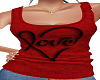 Love Tank Top Red 2