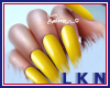 L. Yellow nails+rings