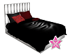black and red bed