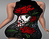 Black Skull/Rose Dress