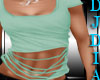 Mint Ripped Summer Top
