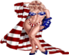 Patriot Woman USA flag