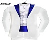WhiteTuxedo Blue Rose