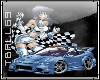 anime racing sticker