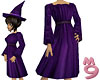 Witch Dress Dark Purple