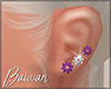 [Bw] Purple FW Earrings