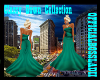 `OBL`Light Teal Gown
