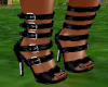 PVC Black Heels