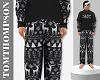 North Black Xmas Joggers