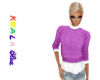 KB Purple Sweater Set