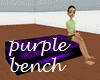 purple bench seat