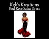 Red Rose Salsa Dress