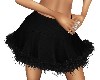BLACK FUR/ BLACK SKIRT