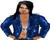 Blue Biker muscle Jacket