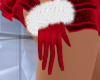 Red Glitter & Fur Gloves