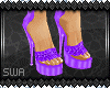 SWA}Ruffle Purple Shoes