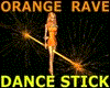 Orange Rave Dance Stick