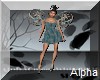 AO~ Metallic blue dress