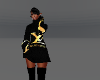 GOLD/BLACK LV KNIT SET