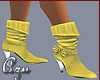 Yellow Suede Ankle Boots
