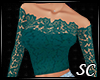 [S]Lace Top Teal