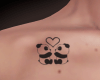 panda chest tattoo