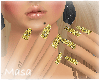 ✿gold nail✿