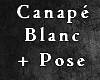 Canapé Blanc +Pose