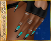 I~Fr♥Gloves+Rings Teal