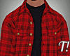 T! Red Flannel w/Black