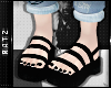 F| Black Sandals