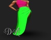 |DA| Reg Pink/Lime Gown