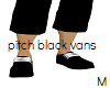 pitch black vans (M)