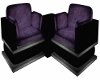 Purple Duo Corner Chairs