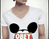 Mickey Obey Shirt White