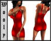 RED cocktail dress