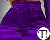 T! Satin Pants Purple