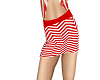 !BD Red Stripped Skirt