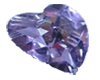 glass purple heart