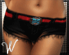 *W* Black Shorts Rump