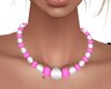 basic pink necklace