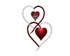 wed. hearts red animated