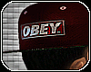 [BE] *RED Obey Snapback
