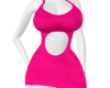 Velvet Dress hot pink